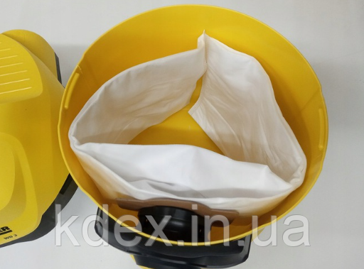 Одноразові флісові мішки 5 шт для пилососа Karcher WD3, A, K, MV3 222 фото