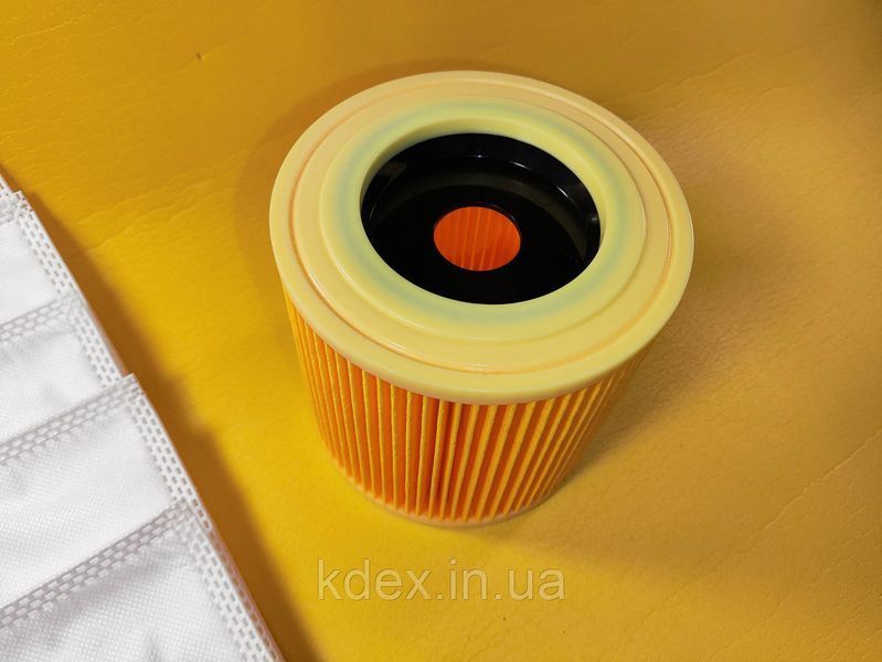 Комплект: Одноразовые флисовые мешки 5 шт и фильтр для пылесосов Karcher WD2, А, MV2 и тд. 118 фото