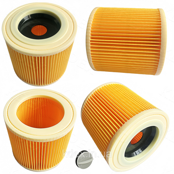 Патронний фільтр для пилососа Karcher WD3, WD2 та інш. З фіксатором.. 2.863-303.0, 6.414-552.0.. 0054P фото