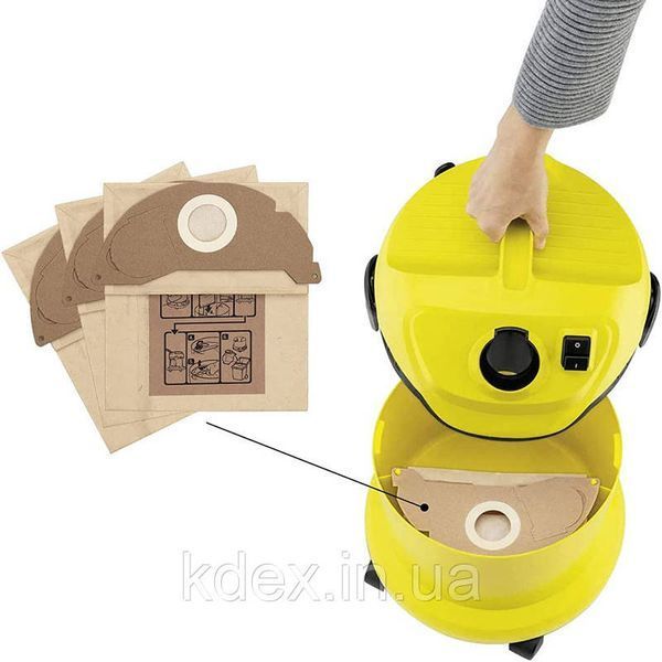 Паперові мішки 5 шт для пилососа Karcher WD2 та ін. 41 фото